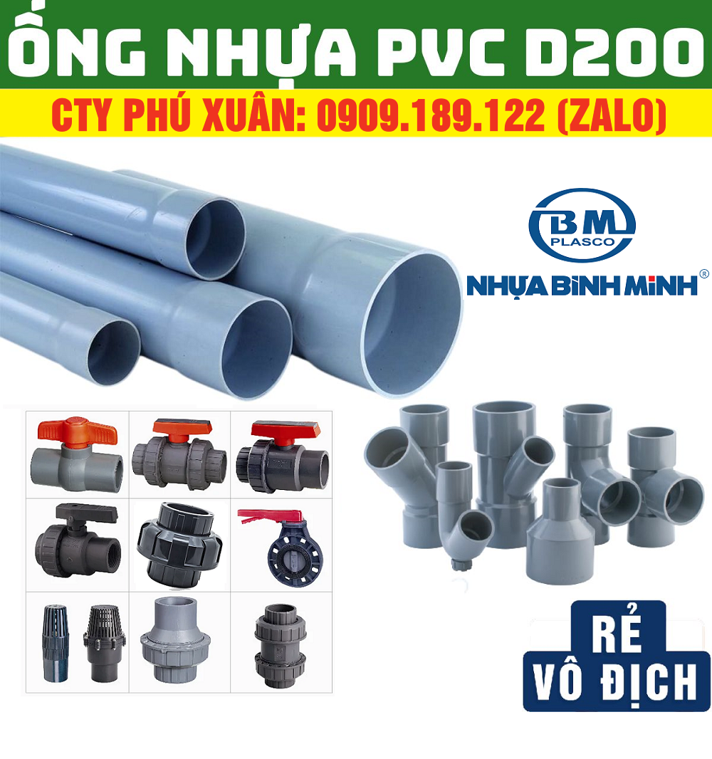 Giới thiệu về ống nhựa Bình Minh phi 200